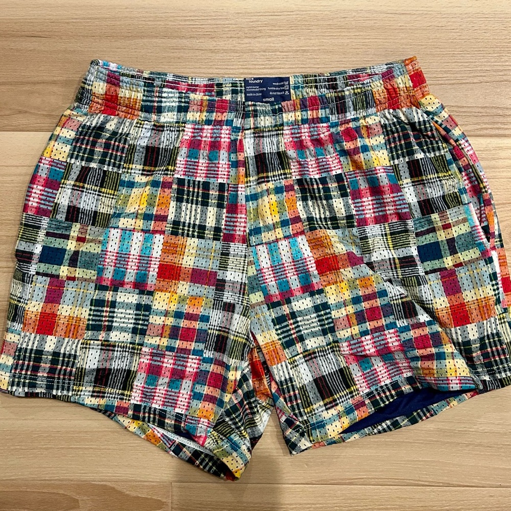 Nice Laundry Mesh Madras Shorts Size Small Unisex